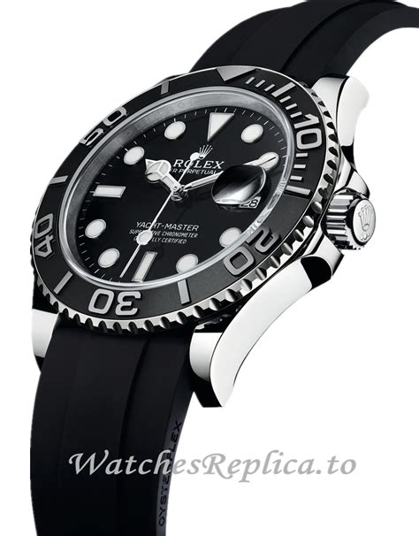 rolex yacht master black dial replica|yacht master homage.